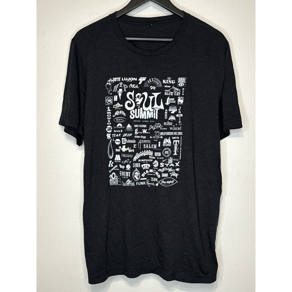 Soul Summit Chicago Record Labels Graphic T Shirt Funk Soul XL